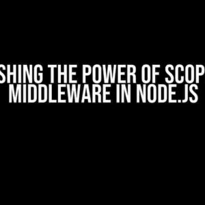 Unleashing the Power of Scopes and Middleware in Node.js